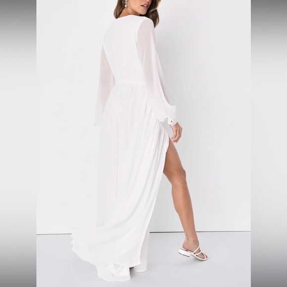 Lulu Wondrous Water Lilies White Maxi Dress - Picture 4 of 4